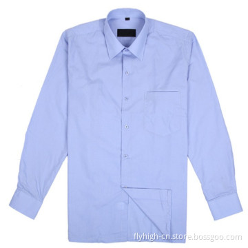 Polo Neck Long Sleeve Polyester Custom Work Shirt